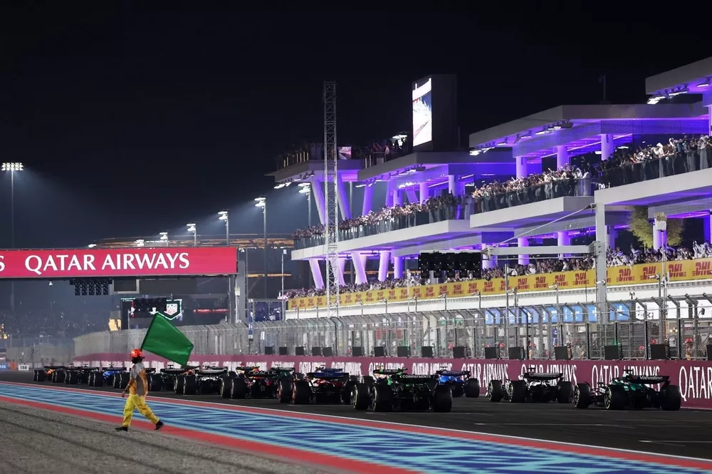 Salida del GP de Qatar