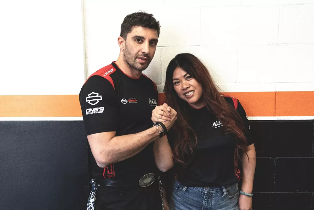 Andrea Iannone et Angela Khuu, Niti Racing