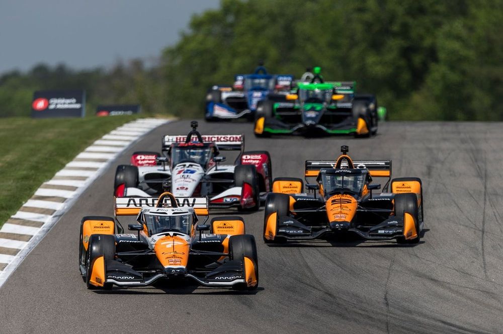 Alexander Rossi, Arrow McLaren Chevrolet, Patricio O'Ward, Arrow McLaren Chevrolet