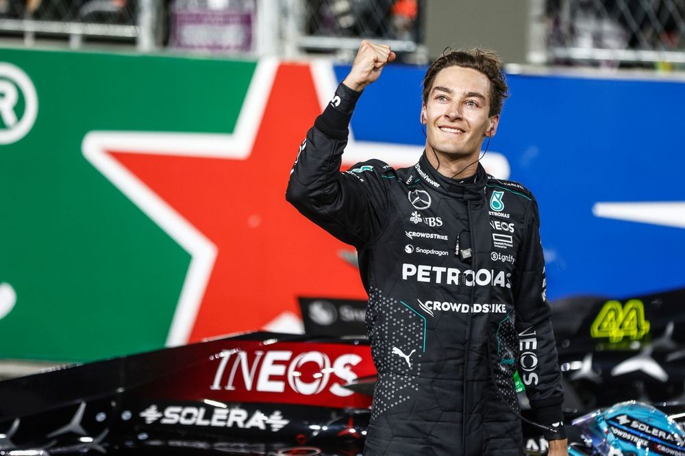 George Russell, Mercedes-AMG F1 Team, ganador de la carrera