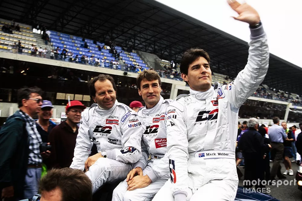 Bernd Schneider, Mark Webber and Klaus Ludwig, Mercedes
