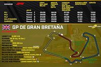 Horarios para el GP de Gran Breta&ntilde;a F1 2023