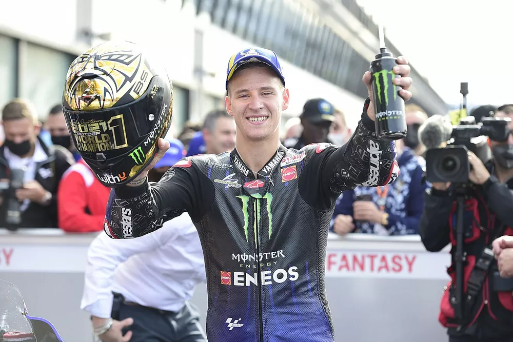 World Champion Fabio Quartararo, Yamaha Factory Racing celebrates