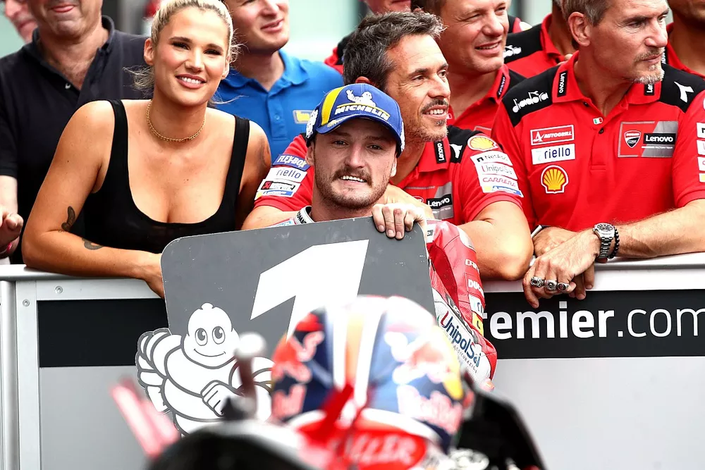 Ganador de la pole Jack Miller, Ducati Team