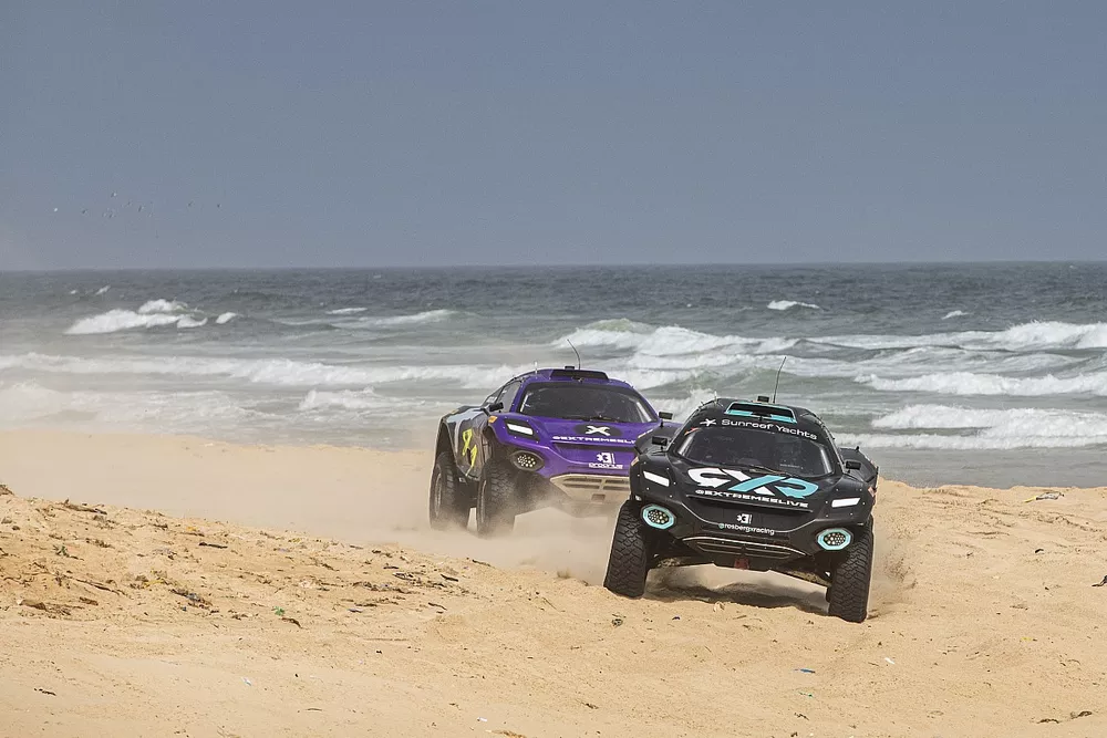 Molly Taylor, Johan Kristoffersson, Rosberg X Racing followed by Cristina Gutierrez, Sebastien Loeb, X44 