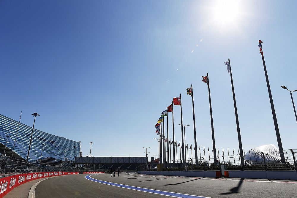 Una vista de la pista