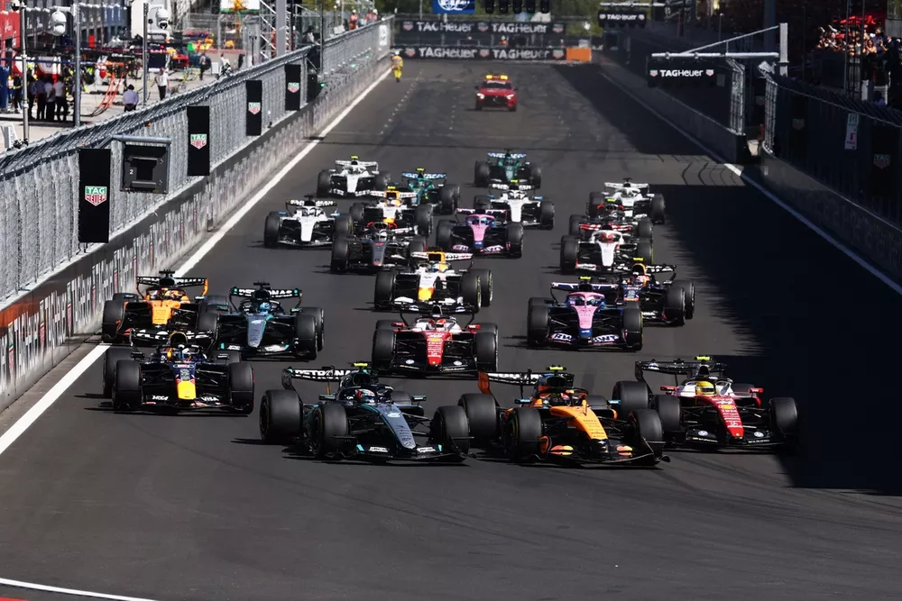 Kimi Antonelli, Mercedes, Lando Norris, McLaren