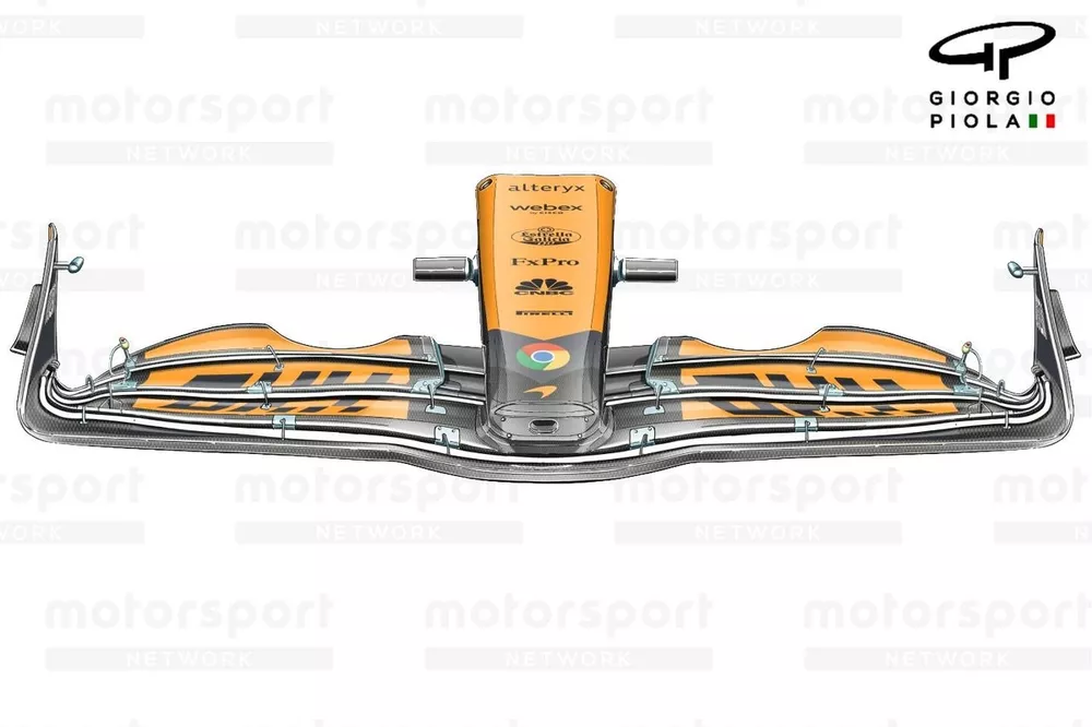 Aileron avant de la McLaren MCL38