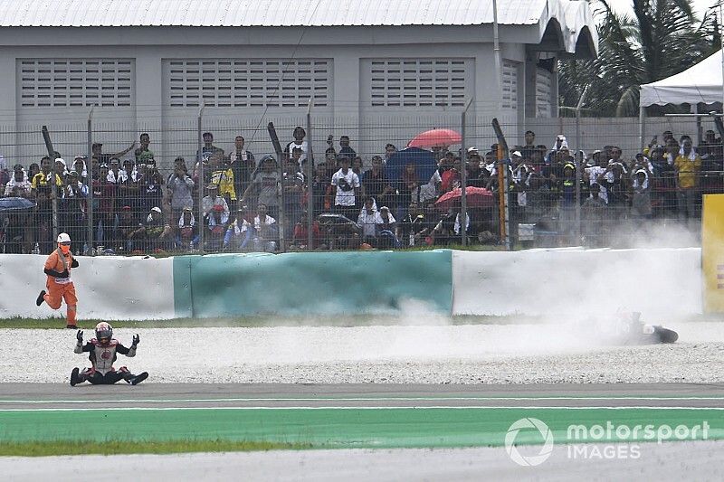 Johann Zarco, Team LCR Honda ca&iacute;da