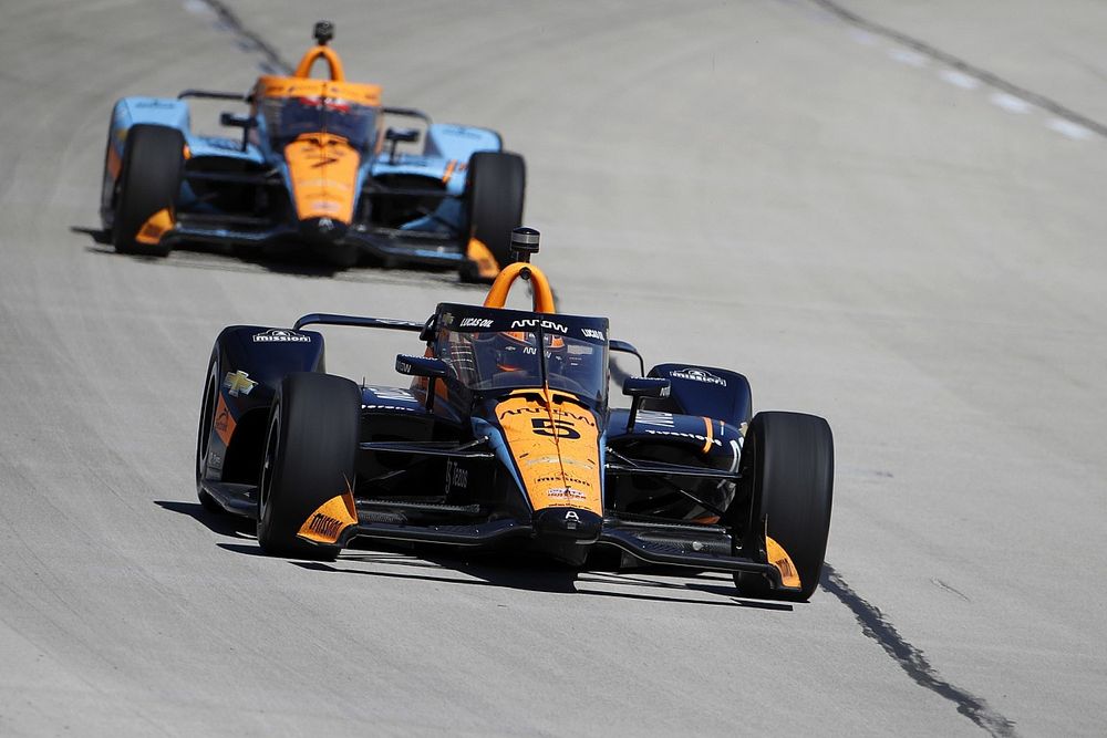 Patricio O'Ward, Arrow McLaren SP Chevrolet, Felix Rosenqvist, Arrow McLaren SP Chevrolet