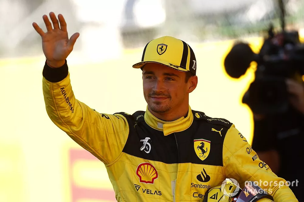 Pole man Charles Leclerc, Ferrari