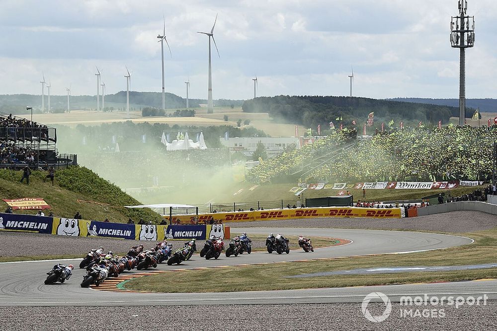 Marc Marquez, Repsol Honda Team, race start, flares