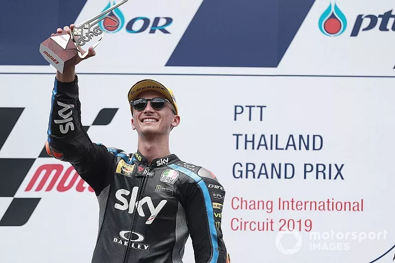 Il vincitore della gara Luca Marini, Sky Racing Team VR46