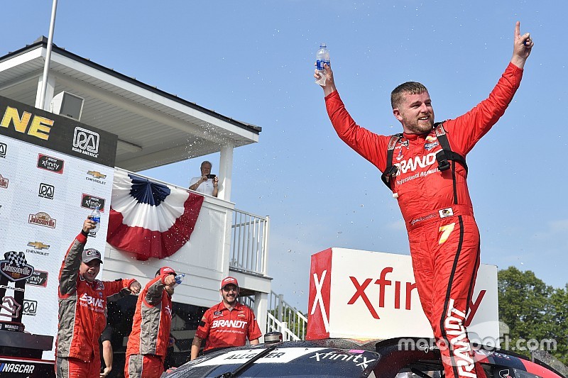 Justin Allgaier vence a Matt Tifft y triunfa en Road America