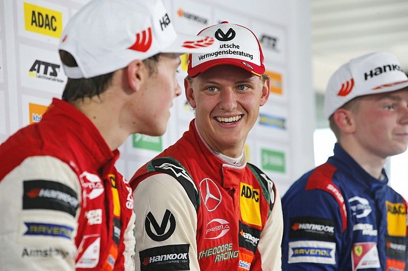 Press conference, Mick Schumacher, PREMA Theodore Racing Dallara F317 - Mercedes-Benz