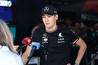 Russell tira la responsabilidad a P&eacute;rez: "Fue una maniobra audaz"