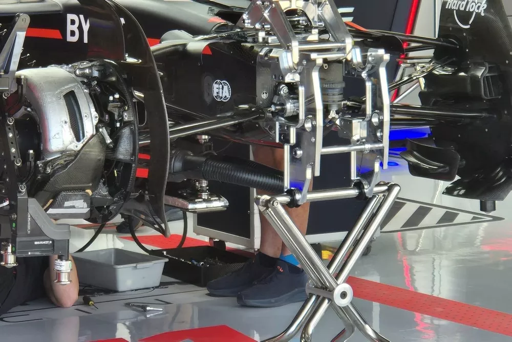 Red Bull Racing RB20 front bib detail