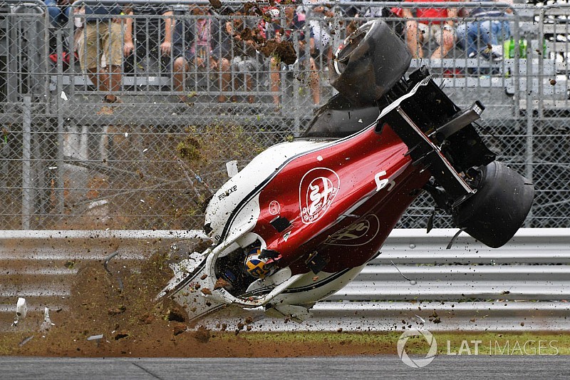 Fotostrecke: Marcus Ericssons schwerer Unfall in Monza