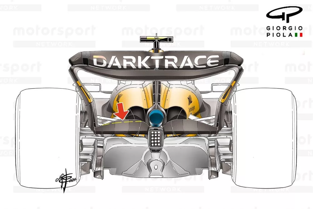 McLaren MCL38 aler&oacute;n B GP de Gran Breta&ntilde;a