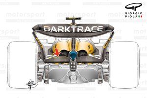 El aler&oacute;n trasero recortado de McLaren que les ha dado mayor velocidad