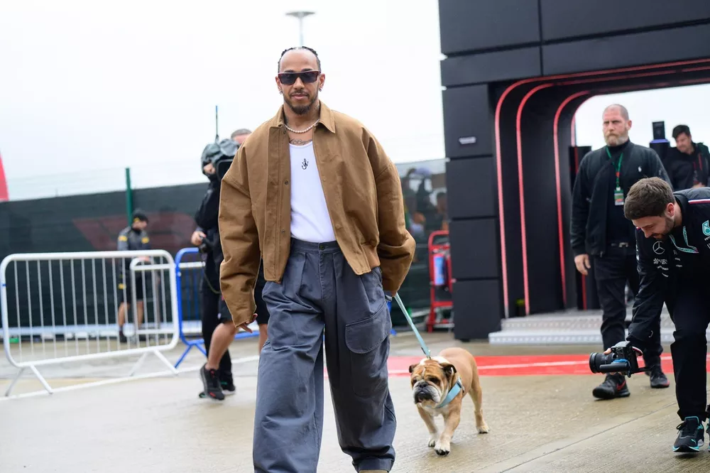 Lewis Hamilton and Roscoe