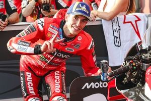 MotoGP Qatar GP: Marc Marquez grabs pole, Bagnaia crashes