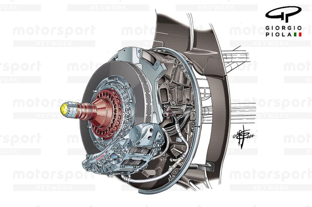 Ferrari SF-24 Brembo caliper