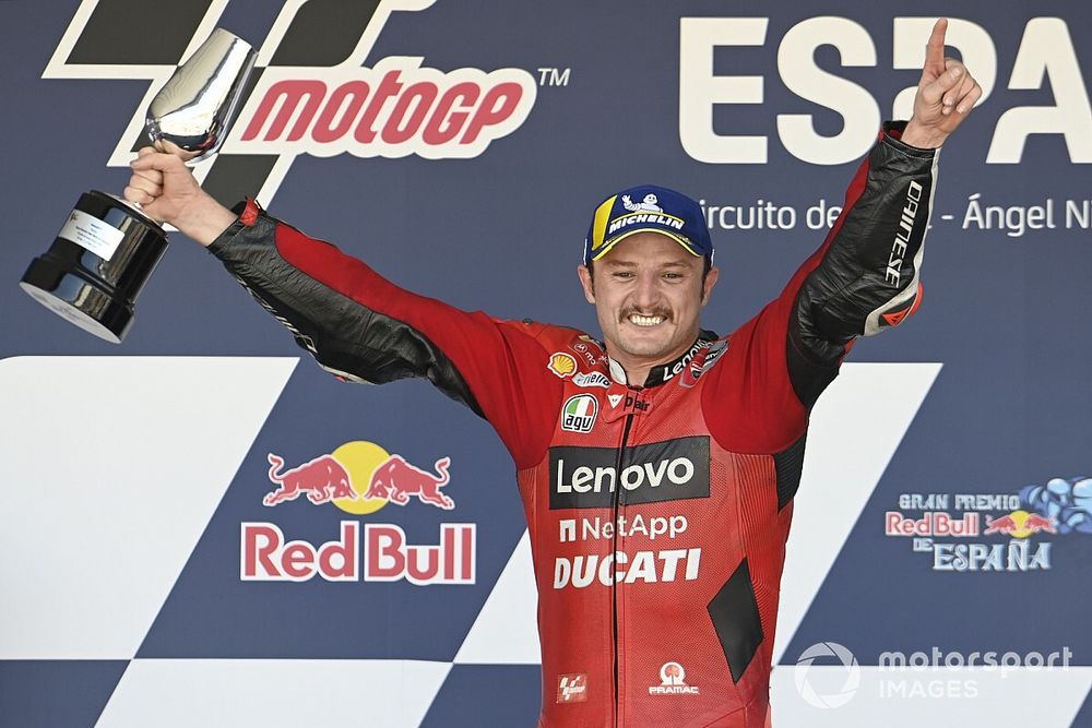 Podium: Race winner Jack Miller, Ducati Team