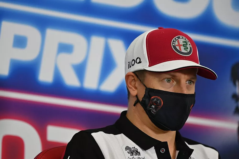 Kimi Raikkonen, Alfa Romeo Racing in the press conference 