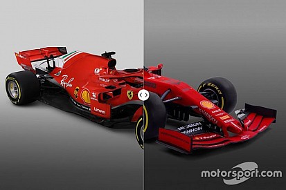 Vergleich Design Formel-1-Autos 2018 vs. 2019: Ferrari