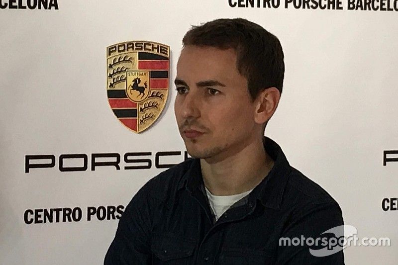 Jorge Lorenzo, en un acto con Porsche