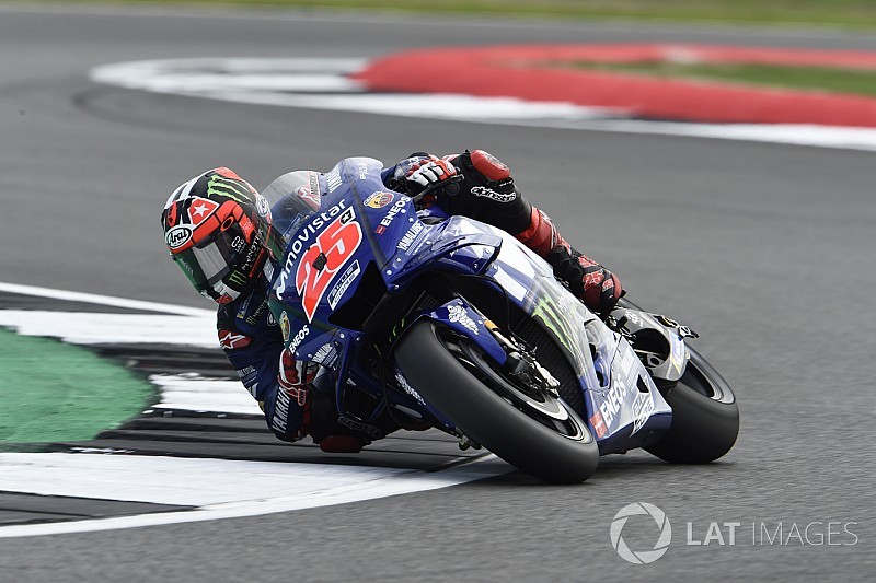 MotoGP Silverstone ısınma turları: Vinales kuru zeminde lider