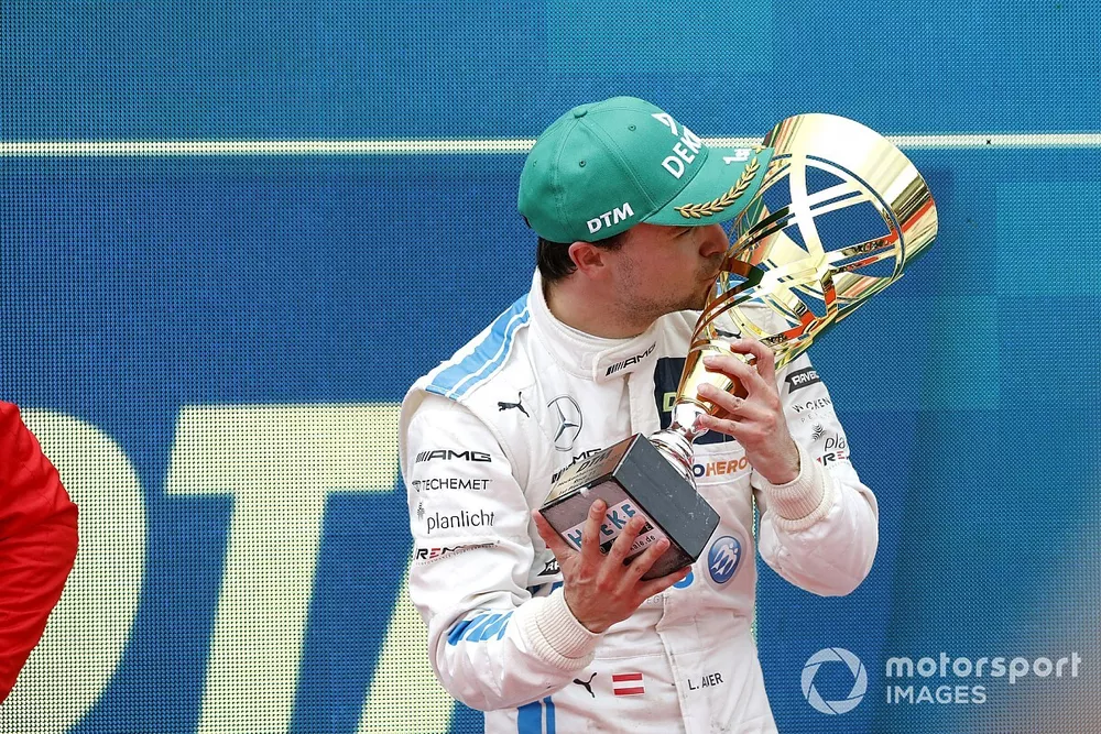 Podium: Race winner Lucas Auer, Mercedes-AMG Team WINWARD