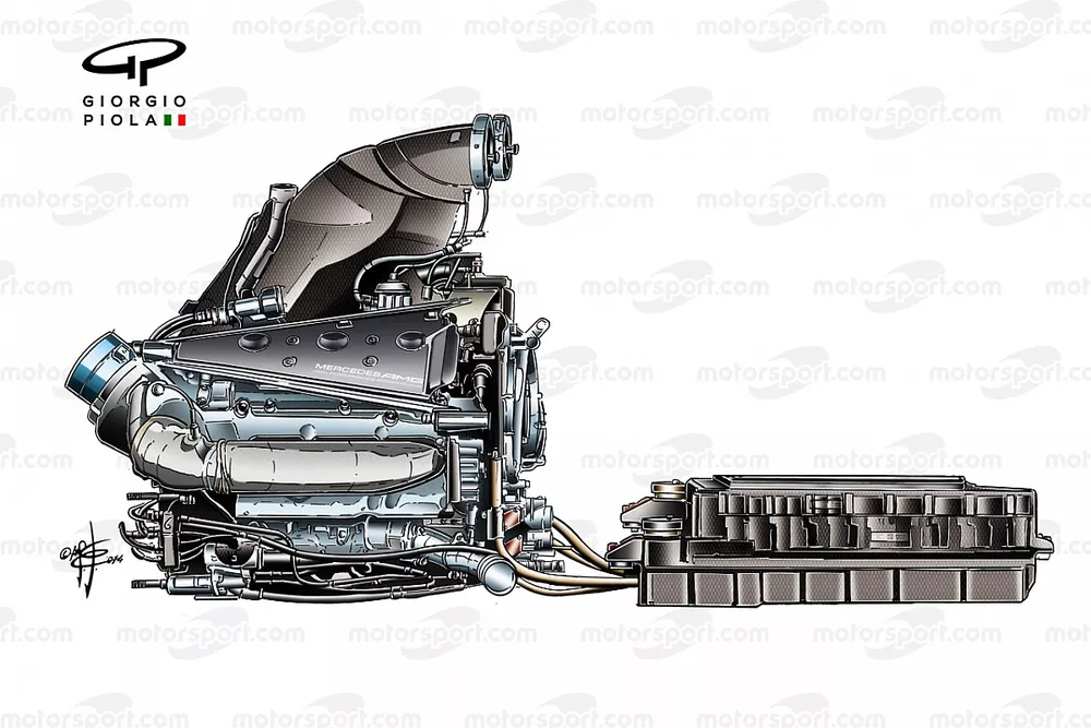 Mercedes PU106 powerunit and Energy Store