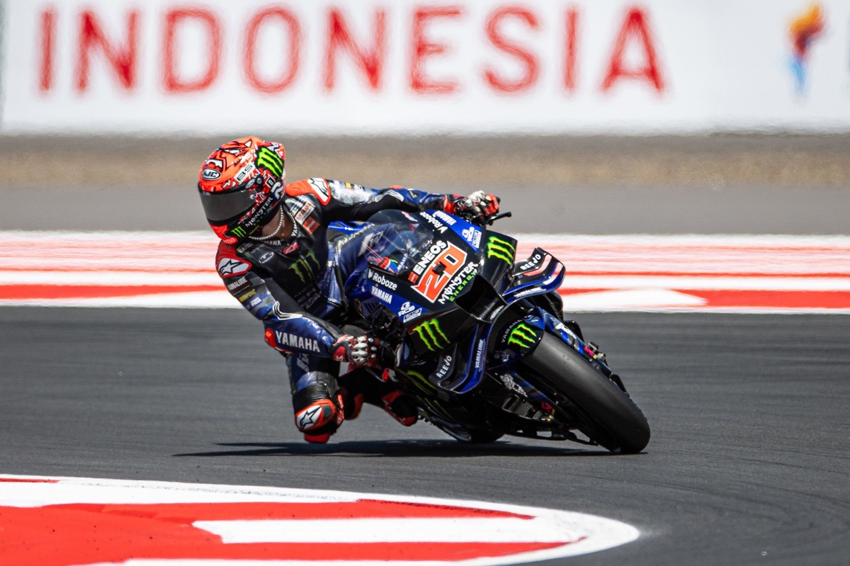 Quartararo lidera el Warm Up de Indonesia y Márquez está preparado para la carrera 