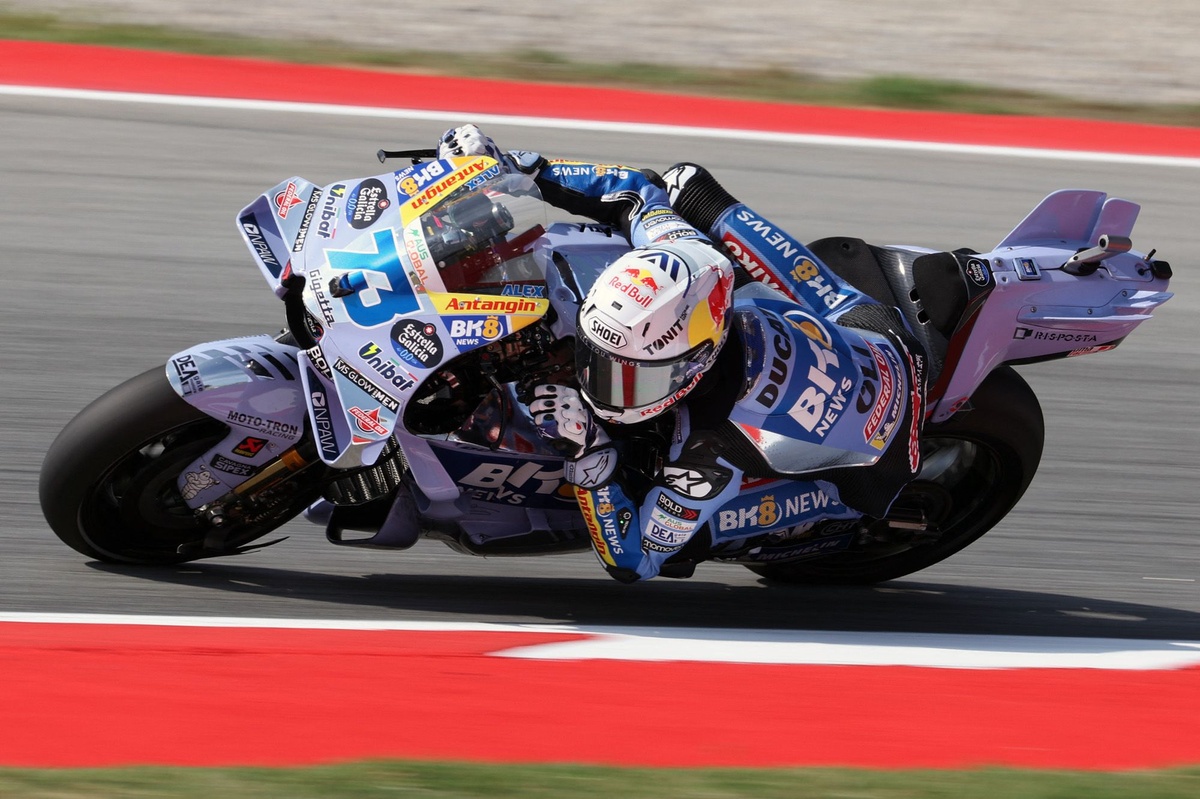 MotoGP Catalan GP: Alex Marquez takes pole with new lap record, Pecco Bagnaia 21st