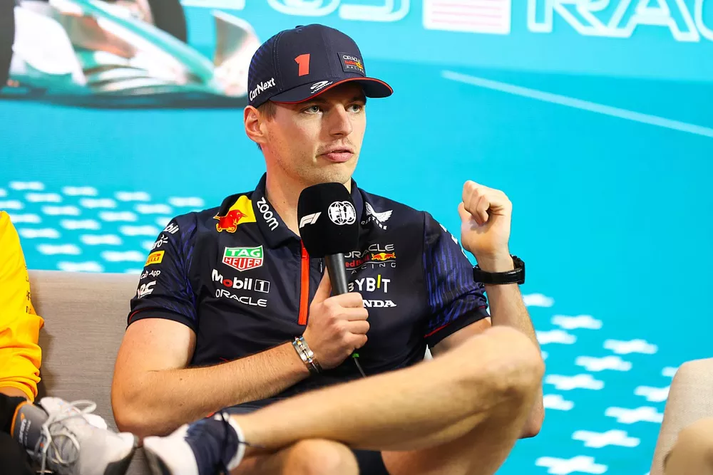 Max Verstappen, Red Bull Racing en la rueda de prensa del Gran Premio de Miami