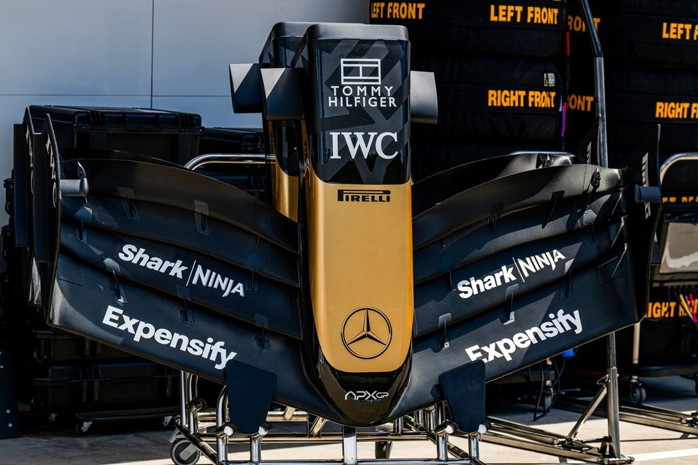 Nose cone from the fictional Apex Grand Prix team, in the Apple Originals Brad Pitt film