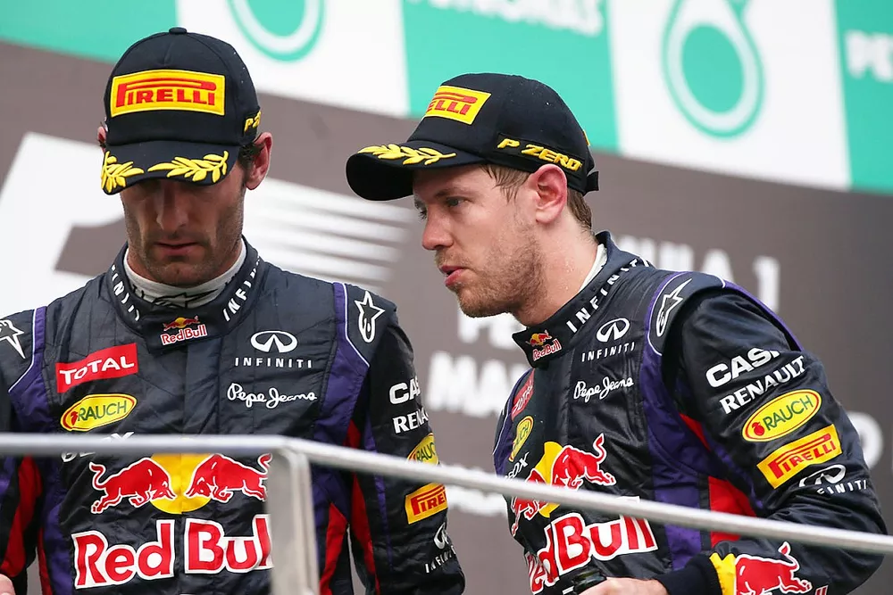 1. Sebastian Vettel, Red Bull; 2. Mark Webber, Red Bull