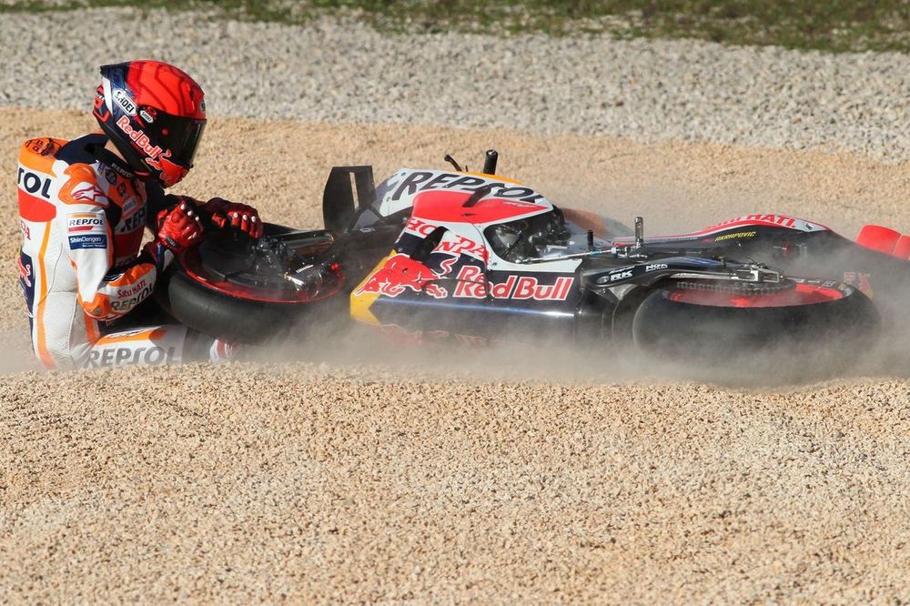 Marc Marquez, Repsol Honda Team crash