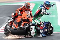 Un cuarto de las ca&iacute;das de MotoGP en 2021 fueron de Honda
