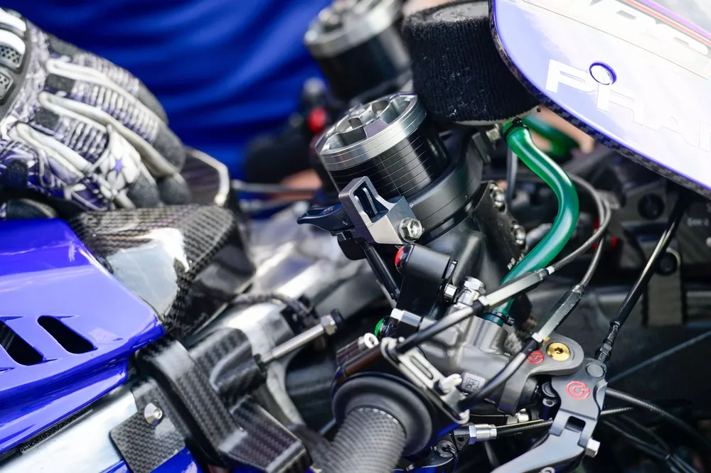 Gros plan sur la Yamaha