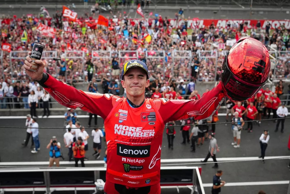 Podium: Worldchampion Marc Marquez, Ducati Team
