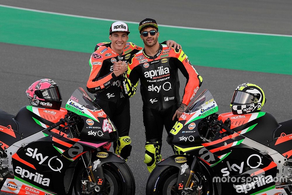 Aleix Espargaro, Andrea Iannone, Aprilia Racing Team Gresini
