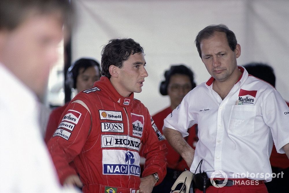 Ayrton Senna and Ron Dennis, McLaren