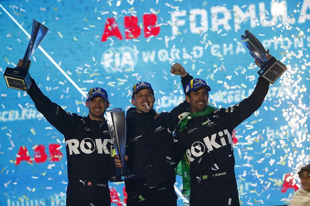 Podio: Edoardo Mortara, Venturi Racing, 1&ordf; posici&oacute;n, Lucas di Grassi, Venturi Racing, 3&ordf; posici&oacute;n
