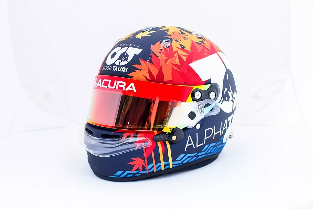 Helmet of Yuki Tsunoda, AlphaTauri