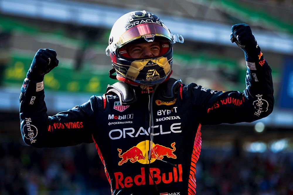 Race winner Max Verstappen, Red Bull Racing