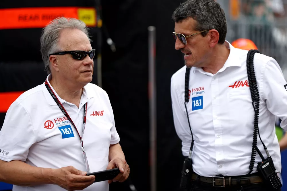Gene Haas, Owner and Founder, Haas F1, Guenther Steiner, Team Principal, Haas F1