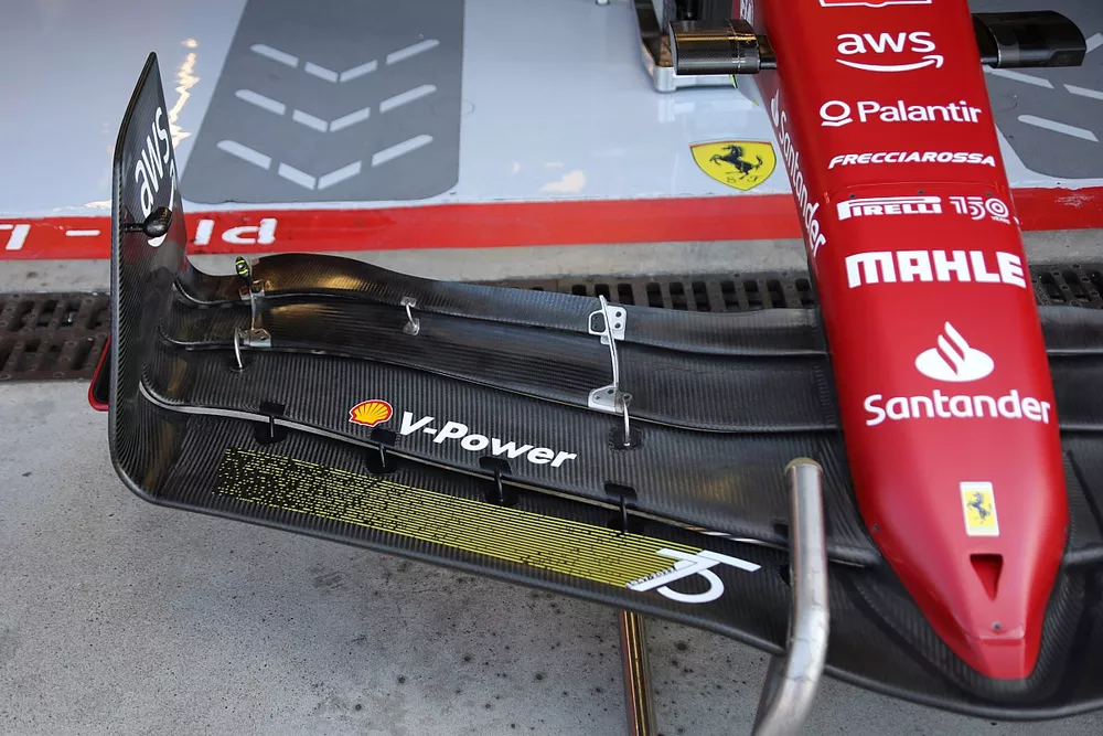 Ferrari F1-75 front wing detail